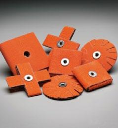 : Variety of shapes and sizes to fit application and part geometry Shapes provide flexibility for the application, while eliminating aggressiveness of the sanding action Cross Pads allow visibility