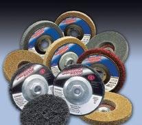 Non-Woven Depressed Center Wheels Non-Woven Silicon Carbide Surface Strip Depressed Center Wheels Open web construction Extra coarse grit Thick and durable Smear resistant formula Resist loading