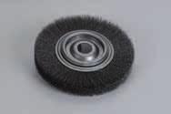 Steel Brushes Steel brushes Bench Grinders and Deburring Machines Wheel Brush (continued) STAINLeSS STeeL CrIMPeD (STSCW) Wheel brushes Supplied as standard with arbor hole as indicated.
