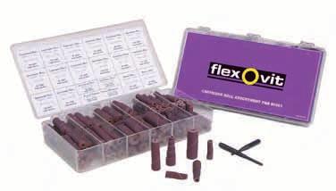 Coated Cartridge Rolls Aluminium Oxide Cartridge Roll Kit ZPE/ZSPi Alox Trial kits available to purchase allow testing of a variable range of shapes, grits and sizes This kit contains: Type (mm) Grit