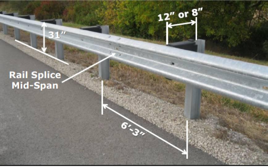 METAL BARRIER STANDARD DRAWINGS W- BEAM GUARDRAIL INSTALLATION AND MATERIALS