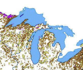 Michigan Hydroelectric Power The Great Lakes region has 288 hydroelectric power plants operating, with an average annual