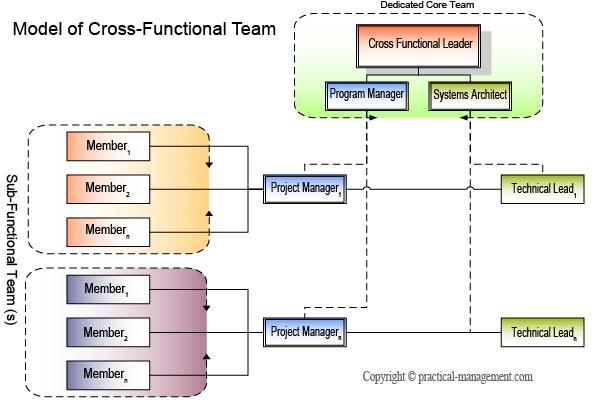 Sub-Functional Team Members: It represents the individual contributors of each sub-functional team assigned to deliver the cross-functional components.