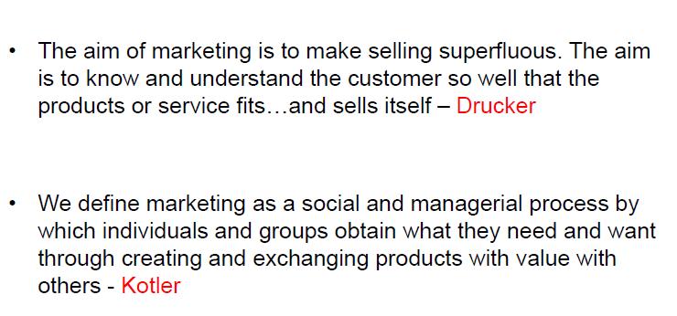 Objectives of Marketing: Some