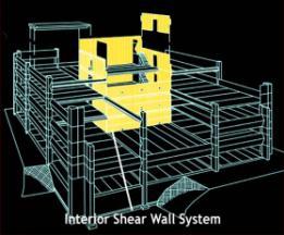 Slide 29 Precast/Prestressed Structural Systems Interior Shear Wall System Lateral loads are transmitted by floor diaphragms to a structural core of precast shear walls.
