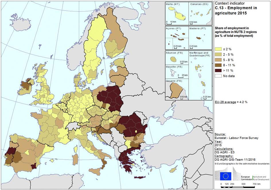 2. The agricultural labour force How many people work in EU agriculture?