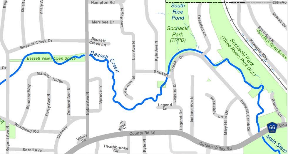Project Category: Water Quality Total Estimated Cost: $500,000 Bassett Creek Main Stem Restoration - Regent Ave to Golden Valley Rd 2021 CR-M This project in the City of Golden Valley will will