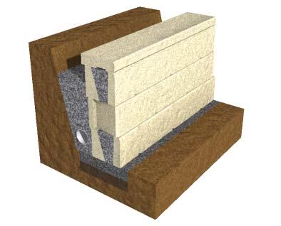 4 BEARING PAD The facing shall be built on a bearing pad, as per engineers advice, consisting of one of the following options: Compacted crushed rock, well-graded and of low plasticity (without clay