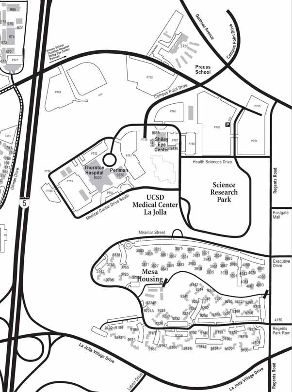 Figure 2: UCSD East Campus Drainage Map