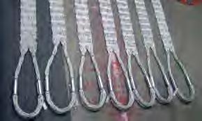 U Terminations as used in the range of flat woven slings for guidance of users and distributors