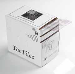 There are two types of TacTiles developed especially for Interface carpet tiles with Graphlex or GlasBac backings.