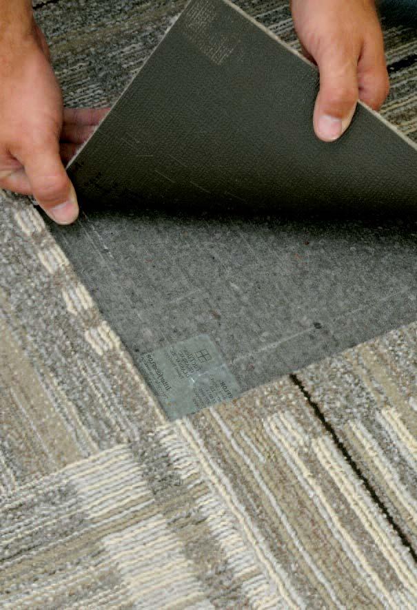 TAKE CONTROL With the TacTiles installation system, you can create a durable installation of InterfaceFLOR carpet tiles over your existing floor* without permanent adhesion.