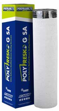 Polyfresko G SA also features patented FASTLap for granule free roll ends, as well as SEALLap, a factory-applied adhesive treatment at the membrane overlap for easy installation.