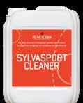 MAINTENANCE FOR SPORTS FLOORS SYLVASPORT CLEANER SylvaSport Cleaner is a universal cleaner for lacquered hardwood sports floors.