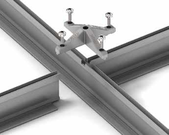 Light Structural Infill Components Light Structural Infill Intersections Light Structural Main Runners notched to positively position