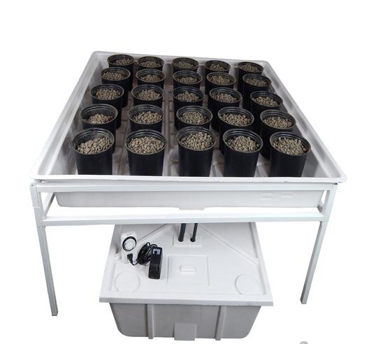 FLOOD TABLE HYDROPONICS: Also known as ebb and flow structures, these systems require