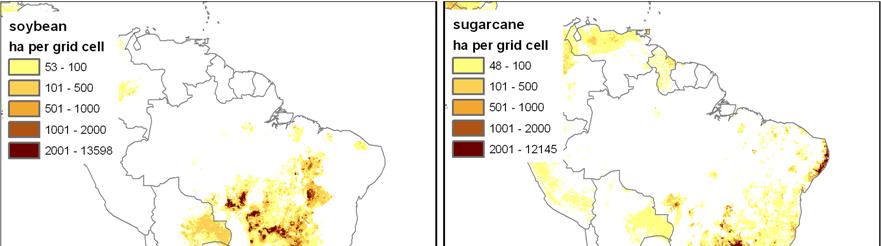 29./30.03.2011 13 Input data Crop distribution and yield available globally on a ~10 by 10km grid for >100 single crops for the years ~2000 from Monfreda et al. (2008)* *Monfreda, Ch.; Ramankutty, N.