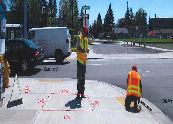 Specifics in settlement continued Provide audible pedestrian signals Retain Accessibility Consultant Provide accessible routes through all work zones Improve ADA
