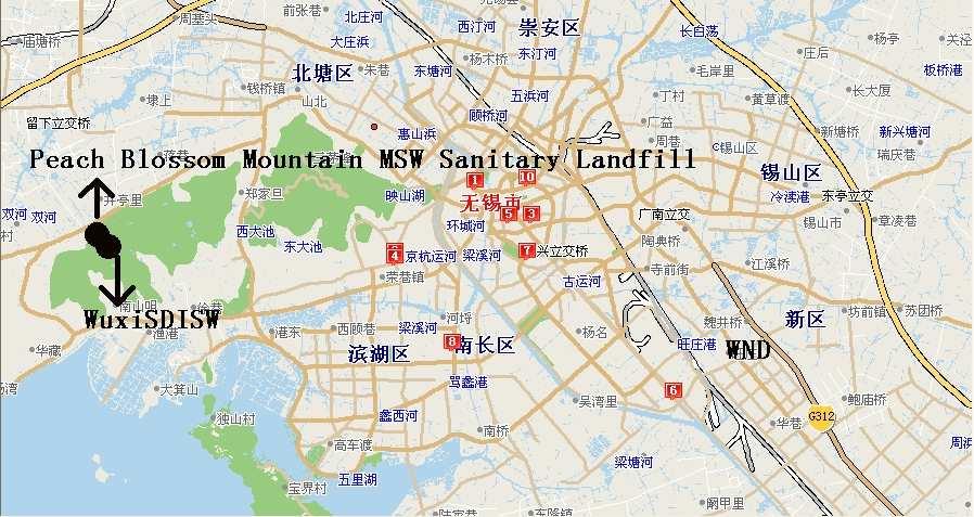 Map 2 Location of Sanitary Landfill and