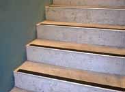 Applications for the SC8 stair nosing are hard surface stairs in commercial and