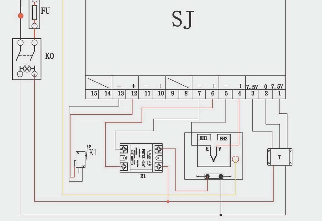 VI. Circuit Diagram K0: Power Switch SJ: Digital