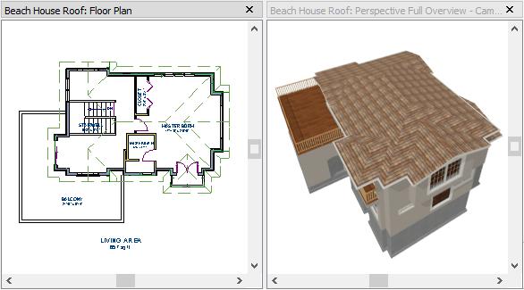 Troubleshooting Roof Issues 6. Select 3D> Create View> Full Camera to create a exterior view of your plan. Troubleshooting Roof Issues Creating a roof can require experimentation and practice.