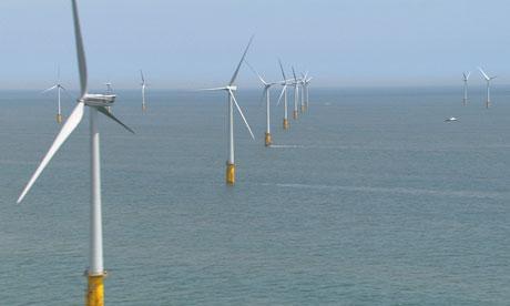 Largest offshore wind farm (to date) Thanet (UK), online in 2010 Tech. specs.: - 11 WT of 450 kw (0.45 MW) Production 11.2 GWh per year - Distance to shore 1.5 km to 3 km Capacity factor 21.