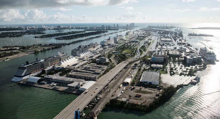 Cargo Yard Modernization PortMiami has invested tremendously to receive larger cargo vessels, by dredging the channel, purchasing new cranes and constructing a tunnel with direct access to the