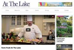 Dining Store Events Current Issue Whenthe temperatures soar, relax with a cool drink and a copy of the summer issueof At The Lake magazi ne.