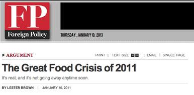 Are Food Crises