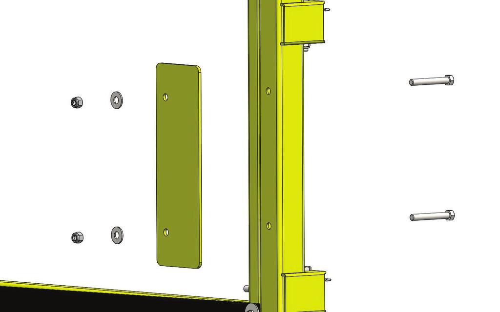 Installing Pallet Gate Illustration 3. Illustration 4. Floor bracket can not overlap vertical face.