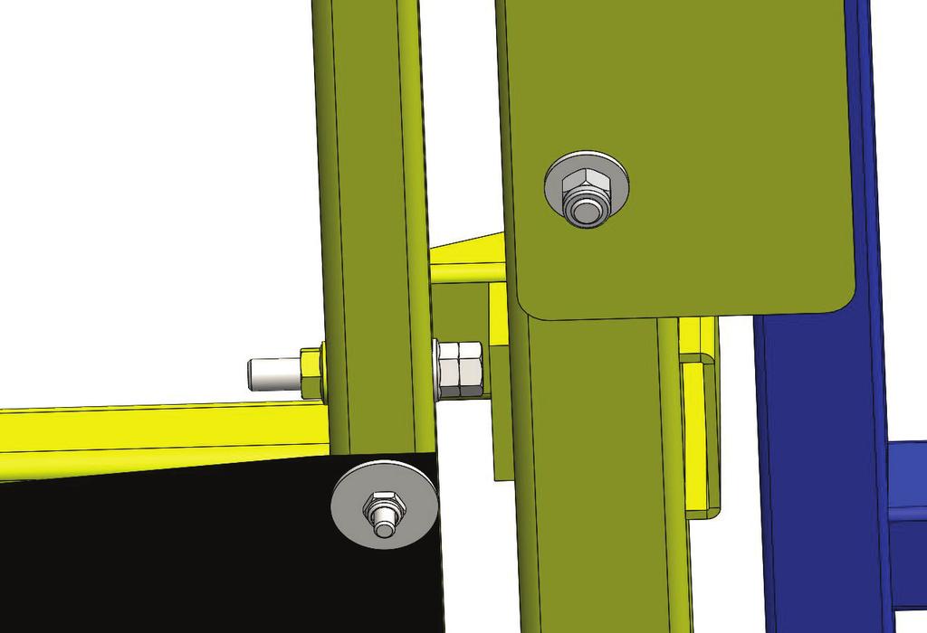Installing Pallet Gate Step 4. A. Adjust bolt/nut (See Illustration 7.) to align gates.