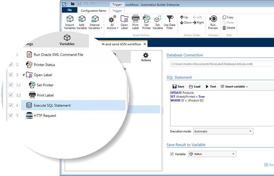 Integration system (server side) Print from existing business systems Includes ABAP package for SAP Prebuilt templates and connector for Oracle Data mapping provides integration