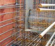 kicker formwork with metal water stop Stremaflex kicker formwork with coated metal water stop kicker formwork with rubber water bar cage Sheet metal height 250 or 300 mm (Standard: d = 2 mm,