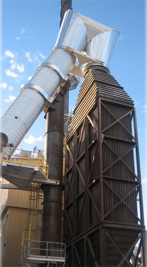 INDUSTRIAL ACCESSORIES COMPANY The exhaust gas from the clinker cooler is vented to the Air-to-Air Heat Exchanger where it passes evenly through vertical parallel tubes.