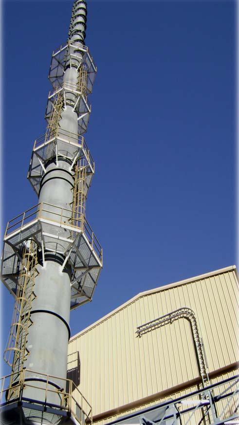INDUSTRIAL ACCESSORIES COMPANY IAC supplied both the raw mill/kiln exhaust stack and the Clinker Cooler exhaust stack.
