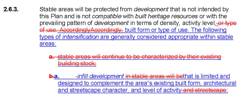 Refinement of Stable Area Policies (2.6)