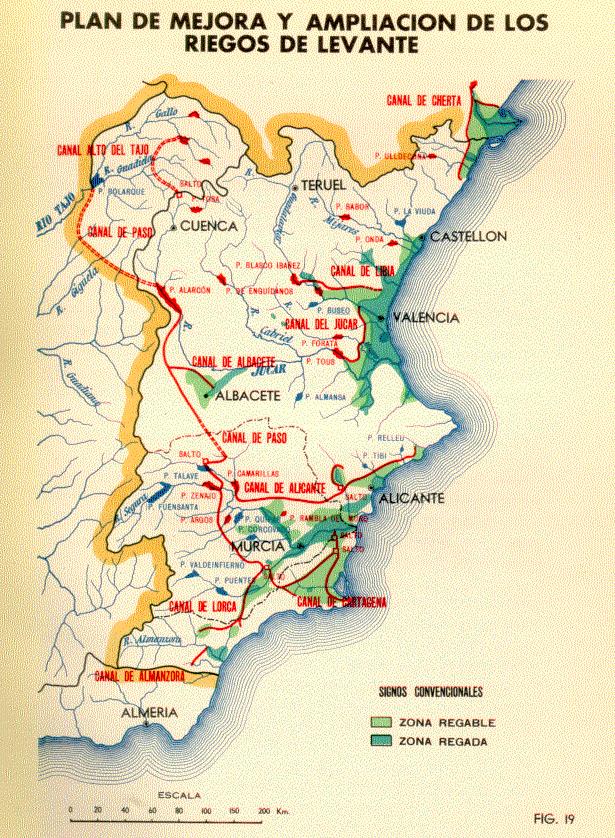 Transfers Scheme of 1933 Plan Water transfer Tagus- Segura Júcar