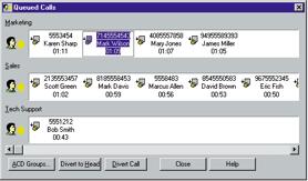 Supervisors and agents can specify sets of triggers for these built-in screen pops, based on call parameters such as ACD group, using a scripting tool.