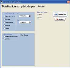 Preconfigured totalling A number of totalling functions are