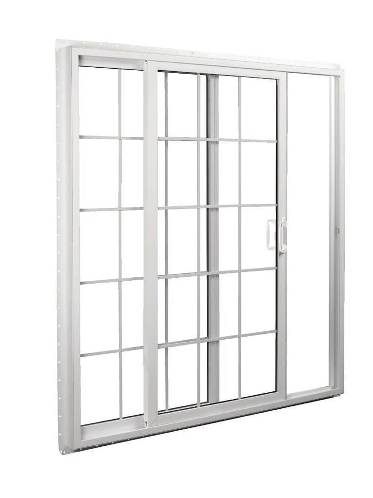 5800 SLIDING PATIO DOOR FEATURES 1 Pinch fusion-welded for a weathertight assembly with