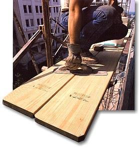 Planking Grades All wood planking shall be selected for scaffold plank use as recognized by grading