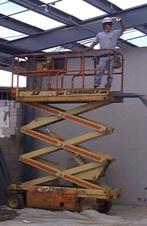 Fall Protection on Elevating Work Platforms The use of personal fall protection devices shall be as specified in the