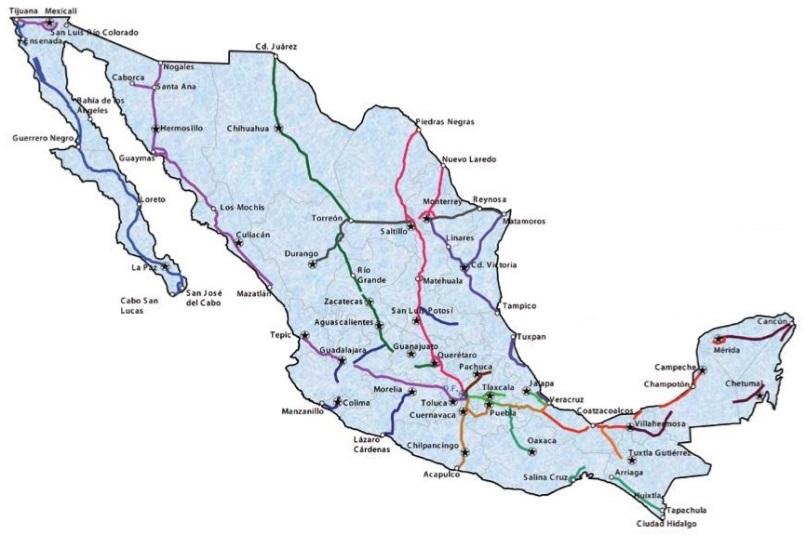 In 2006, twelve years after the implementation of NAFTA, the Mexican highway network served much of the country and facilitated trade with the United States (figure 18).