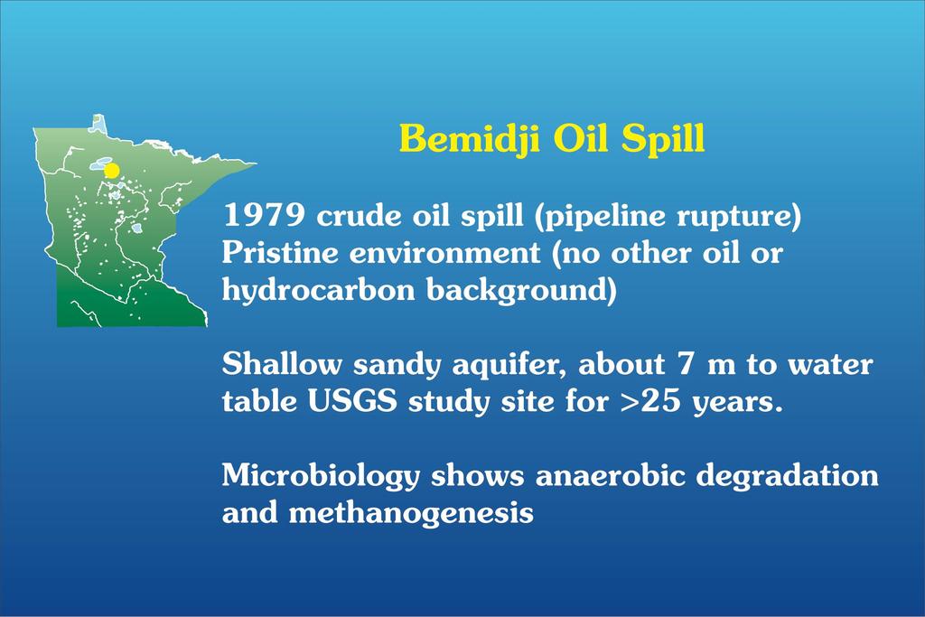 Ground Water Contamination by Crude Oil near Bemidji, Minnesota USGS