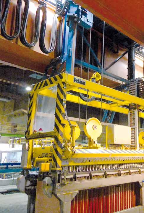 For the Kazzinc JSC Copper refinery, Kazakhstan Kuenz delivered one anode handling crane.
