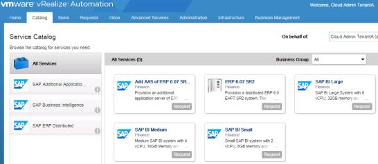 Automated Provisioning VM & SAP application provisioning SAP Application APP Store KEY BENEFITS Build once, use for many times Rapid deployment Reduce manual efforts