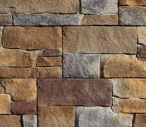 Adirondack Snowfall Appalachian Twilight Pocono Autumn Harbor Sunset Selected by Hand One-of-a-Kind STONEfaçade is molded from natural stones that are individually selected and positioned by our