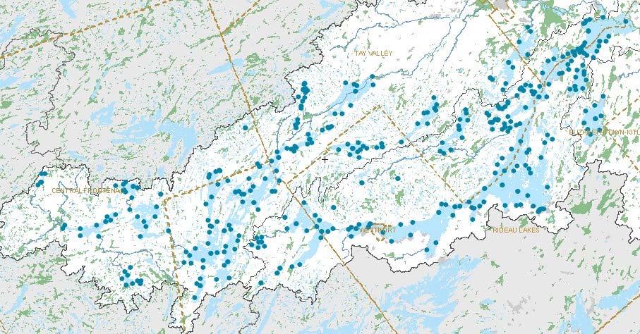 Watershed Watch Network that monitors 39 lakes throughout watershed