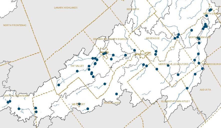 Baseline Water Quality 56 sites monitored for 40 variables (bacteria, nutrients, dissolved solids, cations/anions, field measurements) 21 at